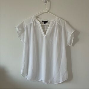 Banana Republic Short Sleeve Blouse- White